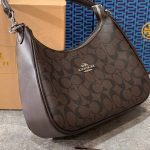 کیف زنانه کوچ مدل هلالی بنددار